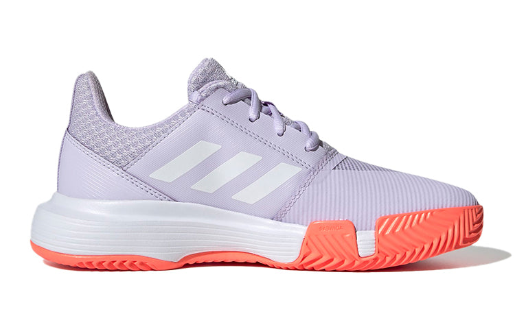(GS) adidas Courtjam J Purple/White EH1103