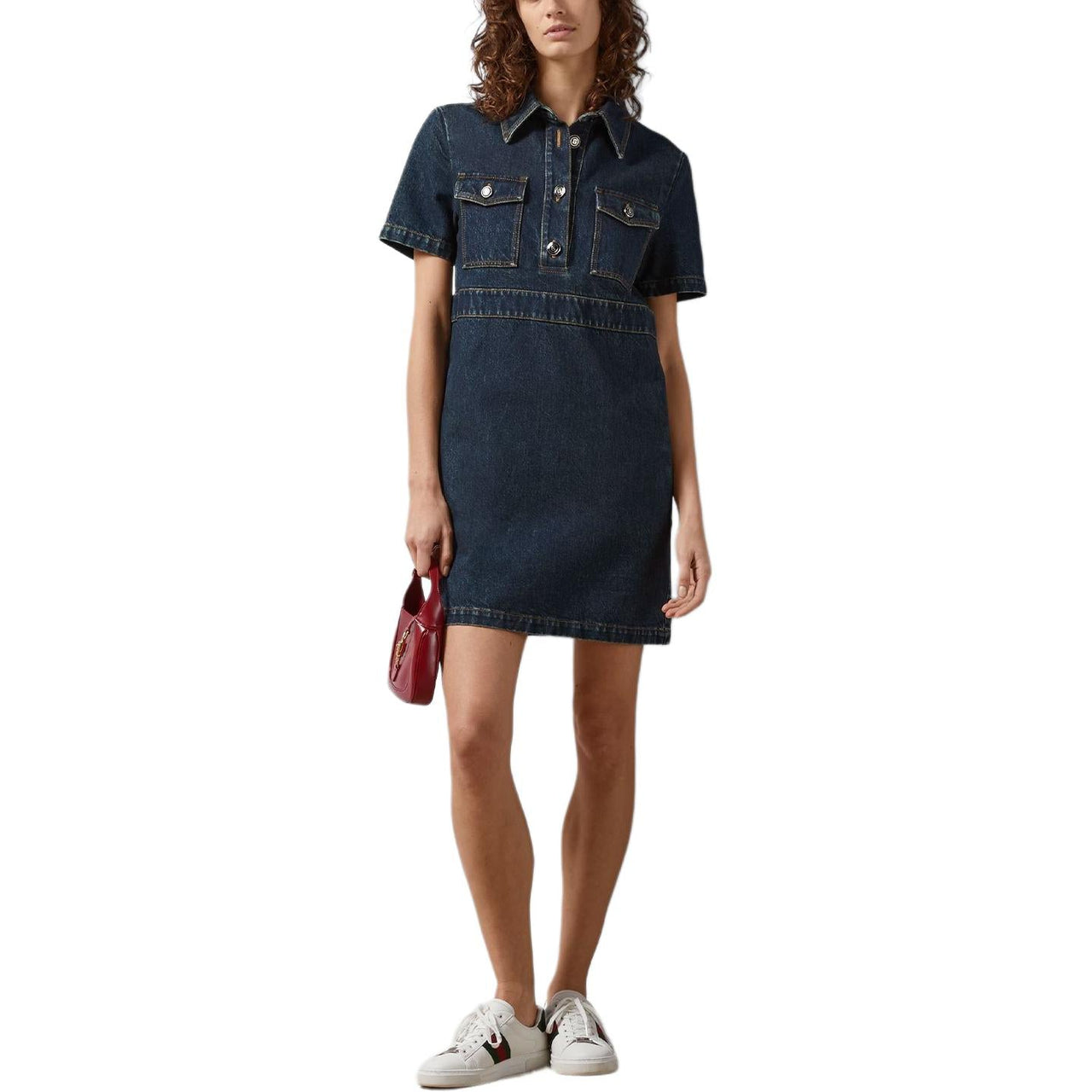 (WMNS) Gucci Organic Denim Dress 'Dark Blue' 776564-XDCVP-4100