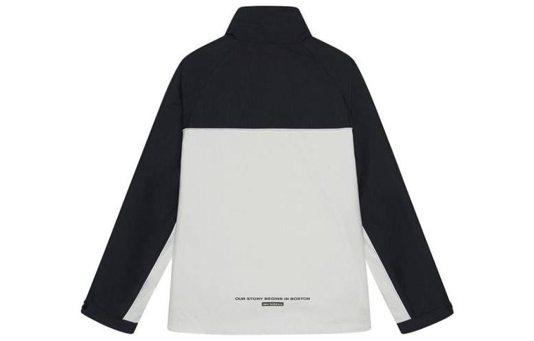 New Balance Windproof Hooded Cargo Jacket Asia Sizing 'Black White' NAA3N011-BEI