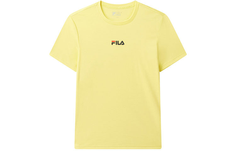 FILA Back Heart Shape Printing Pattern Short Sleeve Yellow F11M028111F-YE