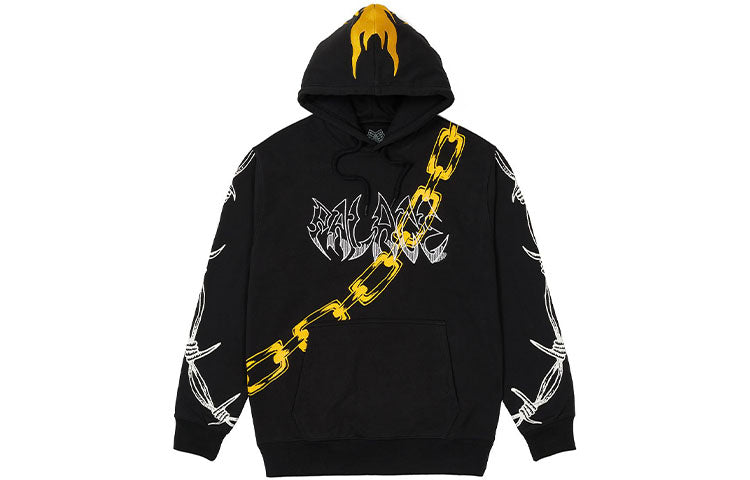 PALACE x Lotties Crossover Devil Hood Pattern Printing Loose Black P20HD020