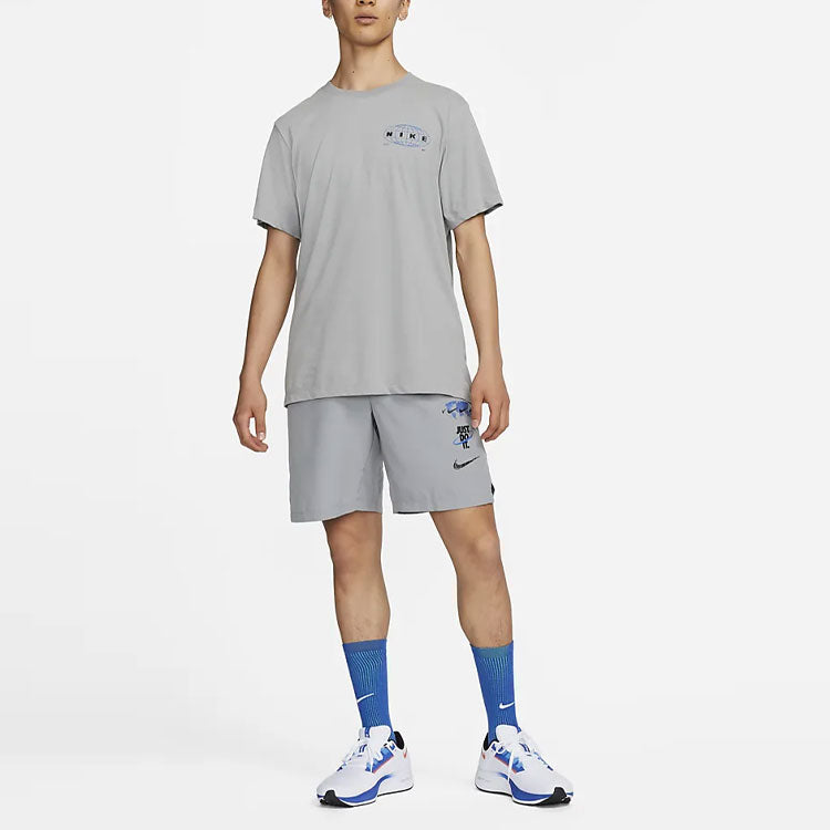 Nike printed casual shorts 'Grey' DQ4796-073