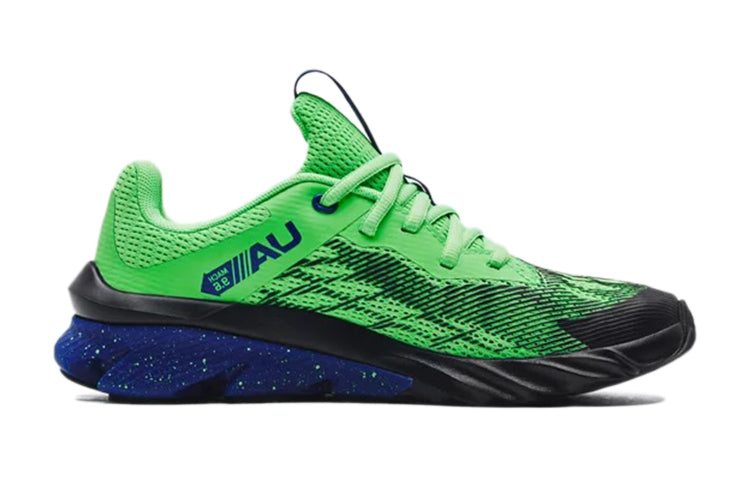 (GS) Under Armour Charged Scramjet 3 Low-Top Green/Black 3022611-303