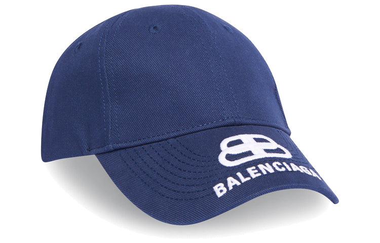 Balenciaga BB Logo Visor Baseball Cap 'Navy' 577548310B24177