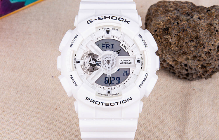 CASIO G-Shock Analog-Digital 'White' GA-110MW-7A