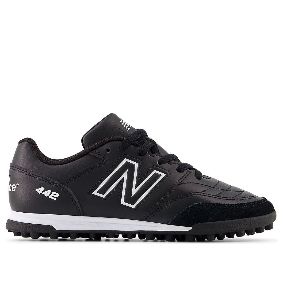 (GS) New Balance 442 v2 Academy TF JNR Wide 'Black White' JS43TBK2
