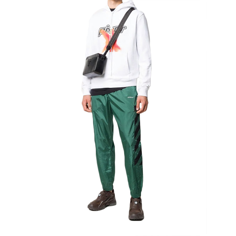 Off-White Fw20 Diagonal Stripes Embroidery Mens Sweatpants OMCA141E20FAB0025701