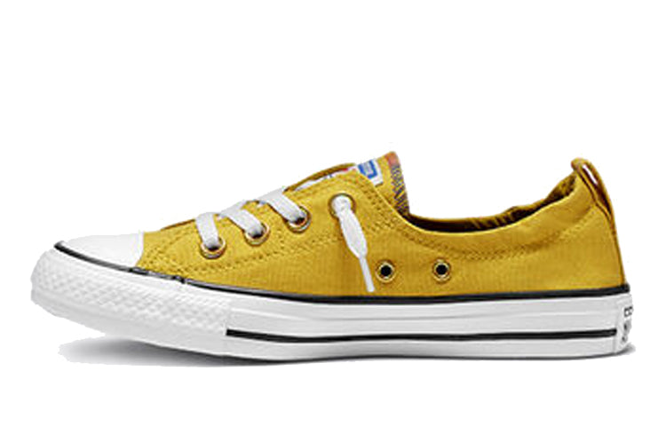 (WMNS) Converse Chuck Taylor All Star Shoreline Slip Low Top Canvas Yellow White 565442F
