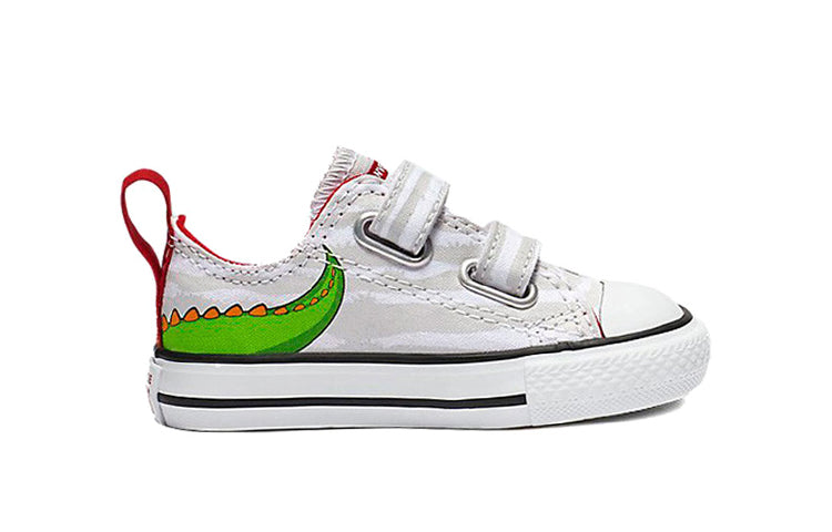 (TD) Converse Chuck Taylor All Star 2V OX 'White Green' 763573C