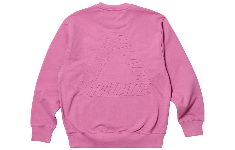 Palace 2023 Bossy P3 Crew Creen Ultra Mauve Logo Sweater 'Pink' P24CS123