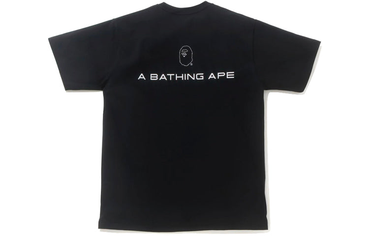 A Bathing Ape Printing Ape Head Short Sleeve Black 1H30-110-076