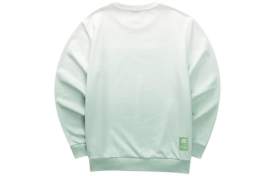 Skechers Gradient Letter Crew Sweatshirt 'Green White' L423U054-03K2