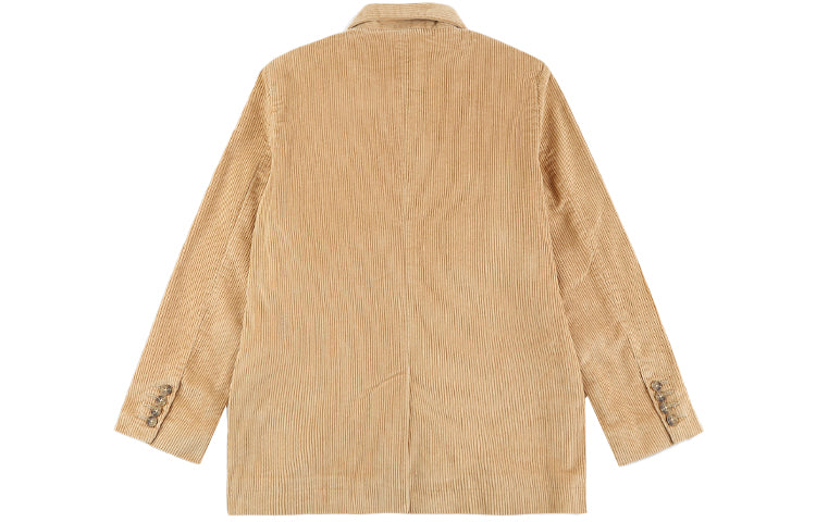 Levis Solid Color Corduroy Casual Suit Brown Yellow Jacket 23539-0001