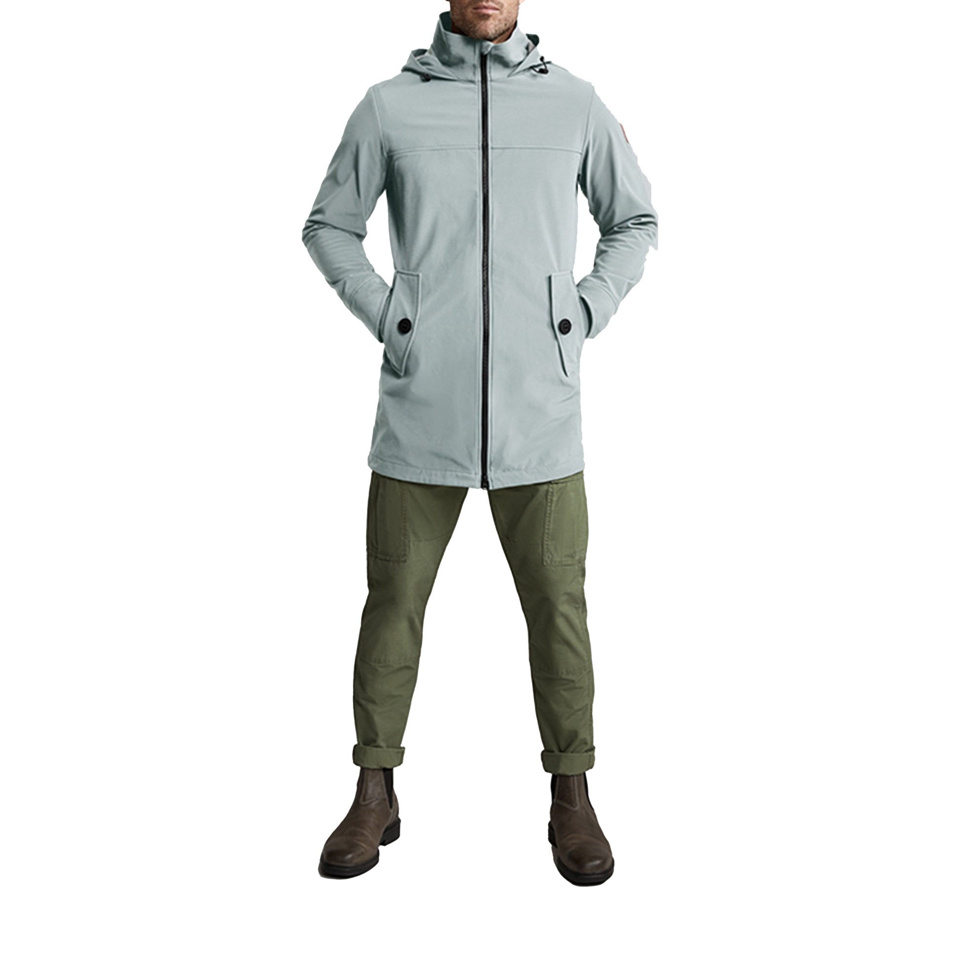 Canada Goose Kent Zip-Up Jacket For Men Grey 2412M-477