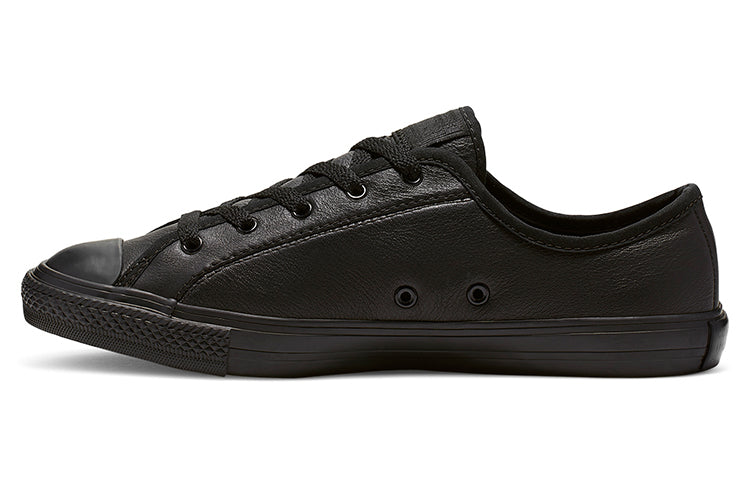 (WMNS) Converse Chuck Taylor All Star Dainty Leather Low Top Black Samurai 564986C