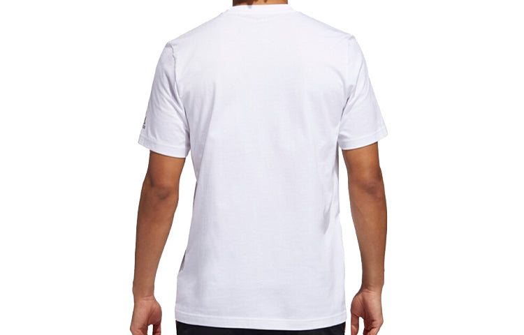 adidas Rose Olympics Sports Round Neck Basketball Short Sleeve White GI7936
