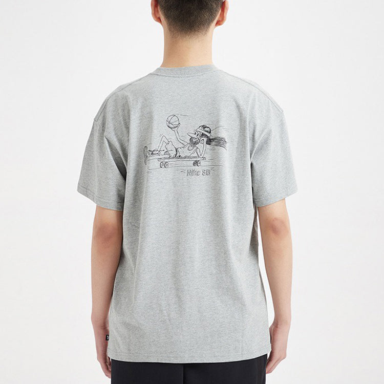 Men's Nike SB Skateboard Short Sleeve Gray T-Shirt CW1465-063