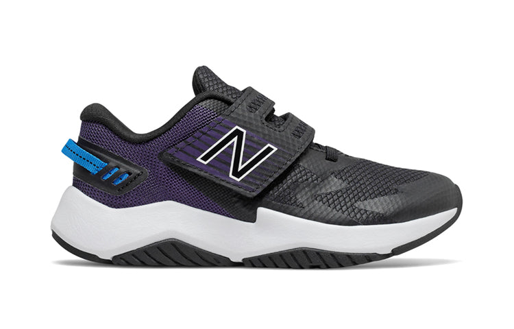 New Balance Kids' Hook and Loop Rave Run Black/Purple PTRAVLB1