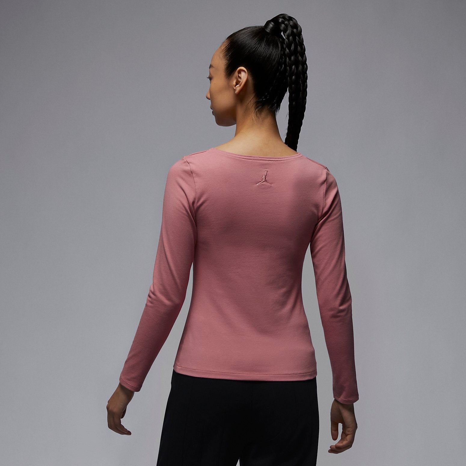 (WMNS) Air Jordan Long Sleeve Top 'Pink' FB5201-618