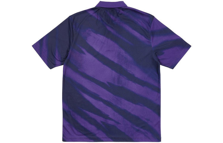 PALACE SS21 x AMG Crossover Polo Purple Triangle Logo Tie Dye Short Sleeve Polo Shirt Unisex P20AMGES002