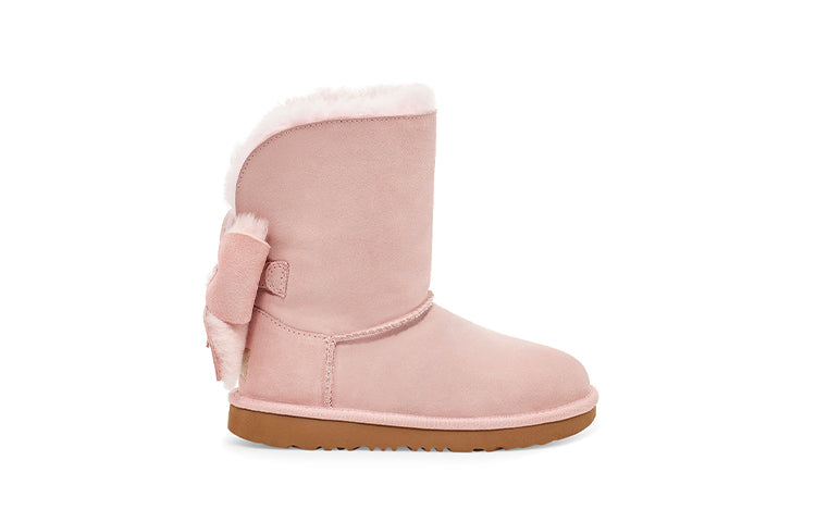 (PS) UGG Classic Mini II Cuffed Bow Pink Fleece Lined 1112298T-PCD