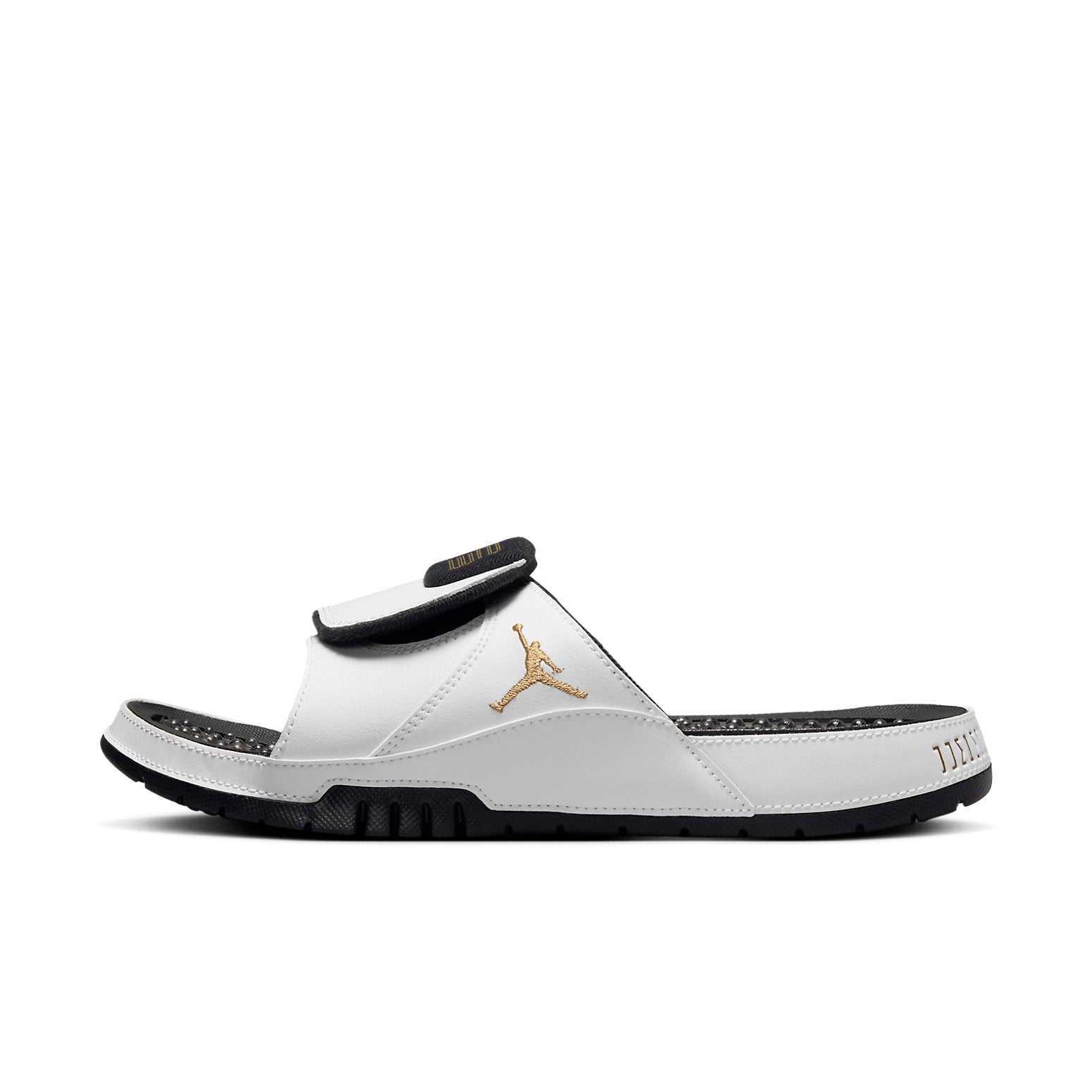 Air Jordan Hydro XI Slides 'White/Black/Metallic Gold' FN2452-170