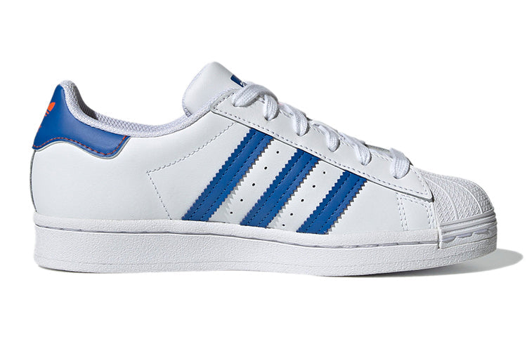 (GS) adidas Superstar J 'White Orange' FZ0648