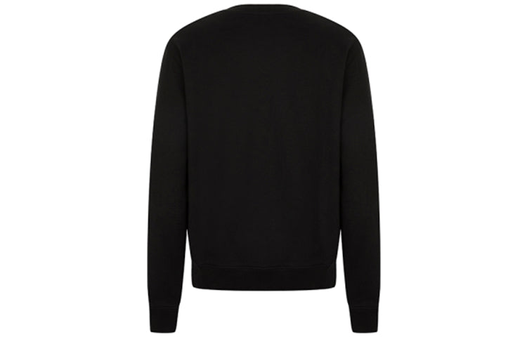Off-White FW21 Logo Cotton Round Neck Long Sleeves Version Black OMBA025R21FLE0011001