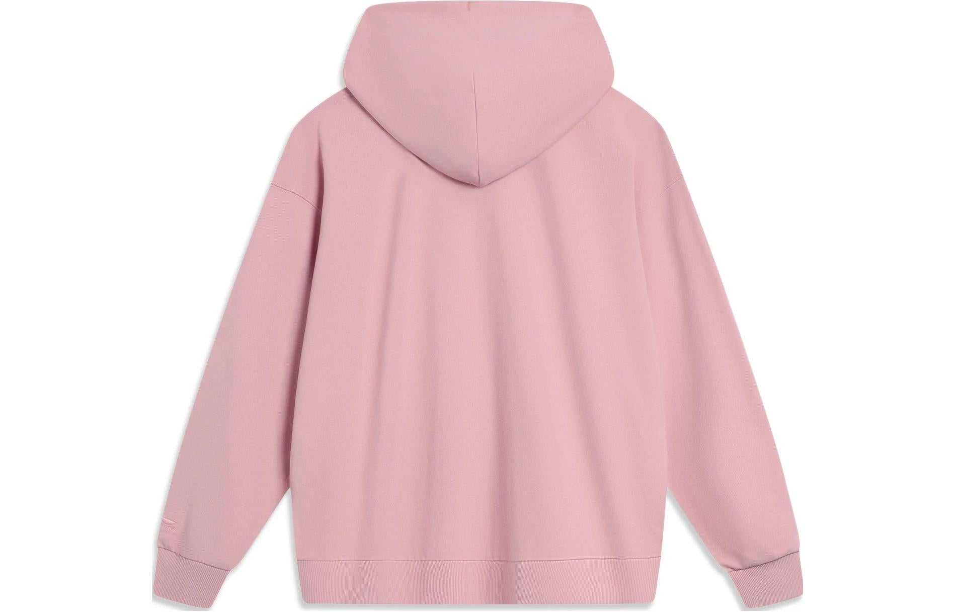 Li-Ning Embroidered Logo Hoodie 'Pink' AWDT583-6