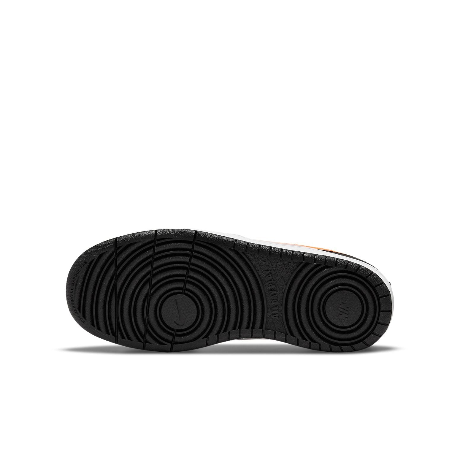 (GS) Nike Court Borough Low 2 'White Black Orange' BQ5448-115