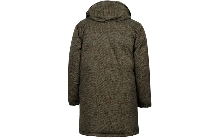 Converse Mid-length Printed Sideline Down Jacket Asia Sizing 'Olive Green' 10007260-A01