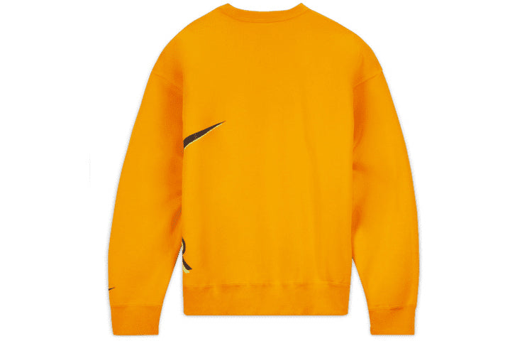 Nike Air x Kim Jones Jointly Signed Logo Printing Brushed Round Collar GS Orange DD0693-804