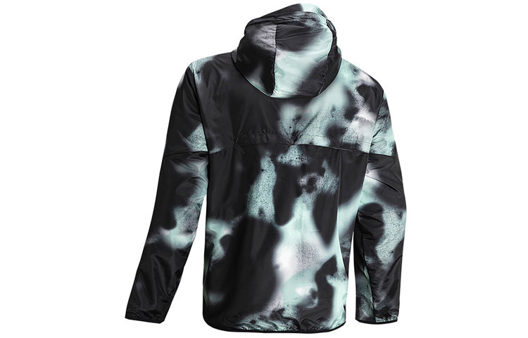 Under Armour Unisex Summit Tie Dye Hooded Jacket Black 1359139-001