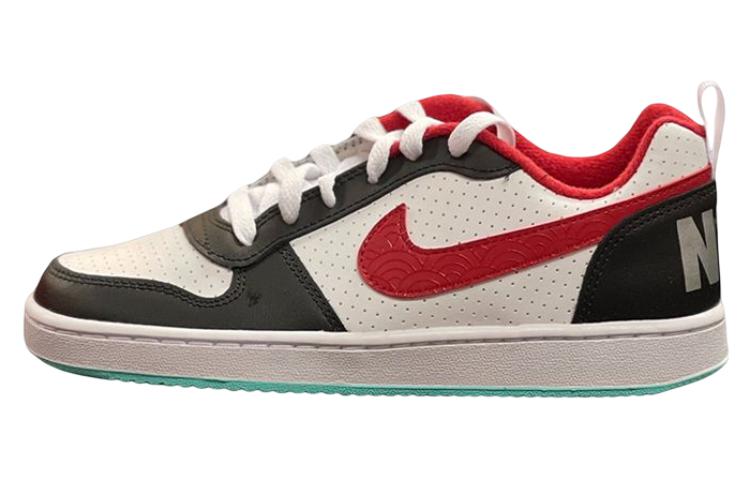(WMNS) Nike Court Borough Low Sneakers White/Red/Black DQ5354-161