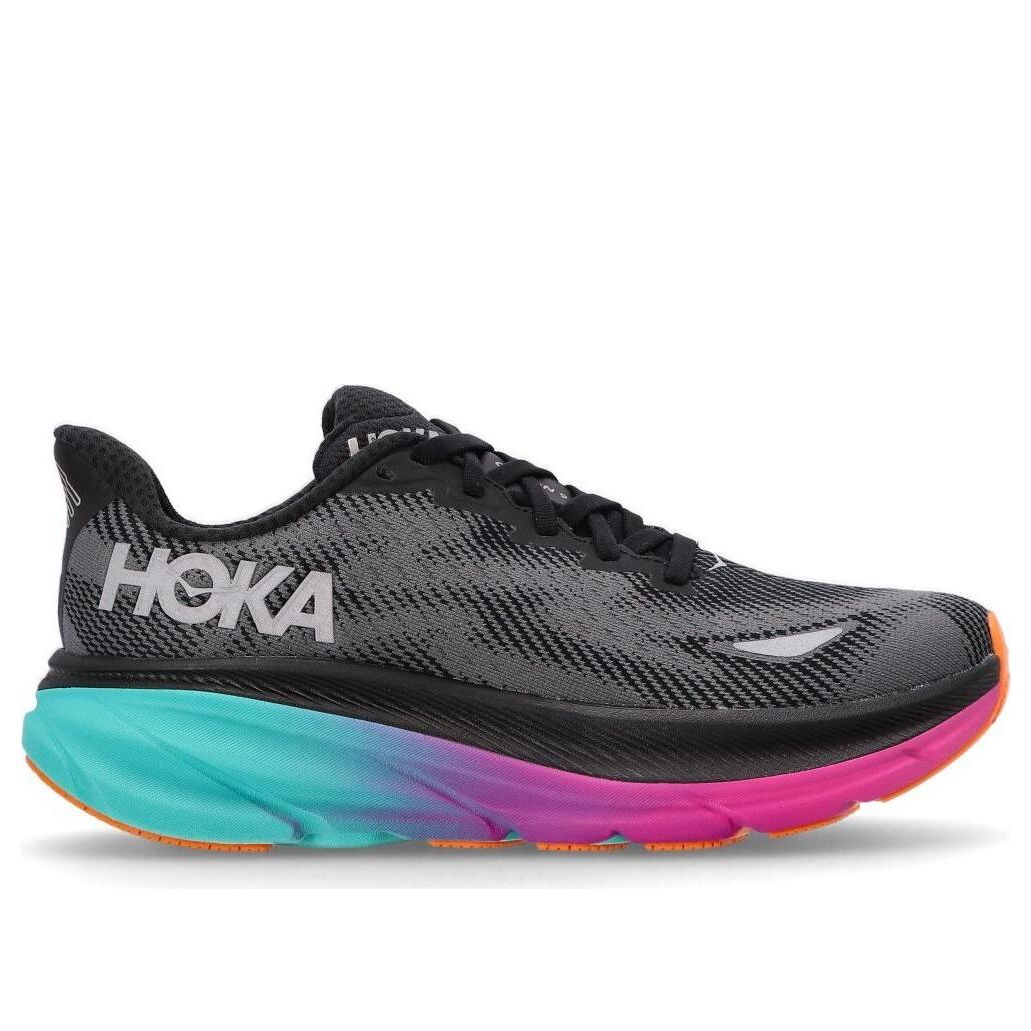 (WMNS) HOKA ONE ONE Clifton 9 Gore-Tex 'Black Electric Aqua' 1141490-BCQ