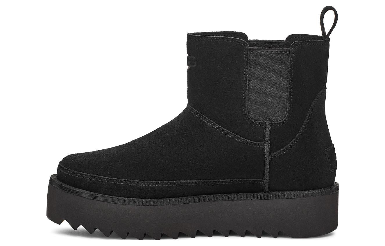 (WMNS) UGG Classic Chelsea Platform Mini Boot 'Black' 1158051-BLK