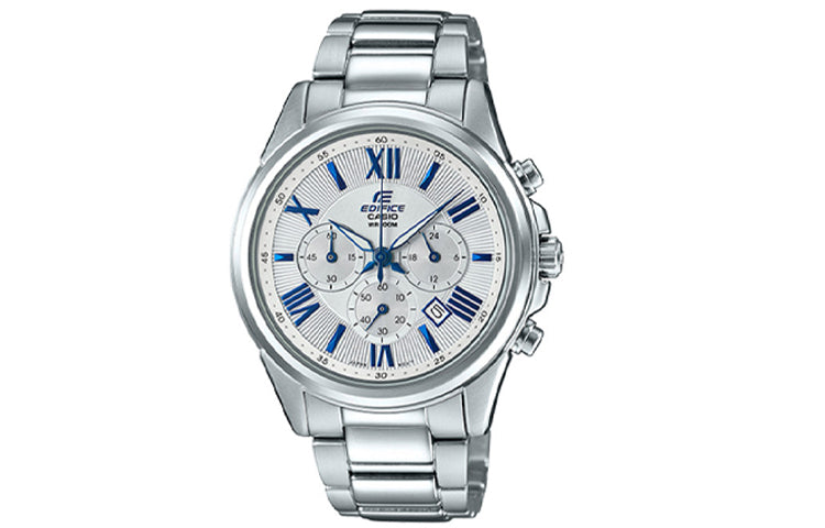 CASIO Couple Waterproof Sapphire Crystal SilverWhite Analog EFB-620D-7A-SHE-5520D-7A2021