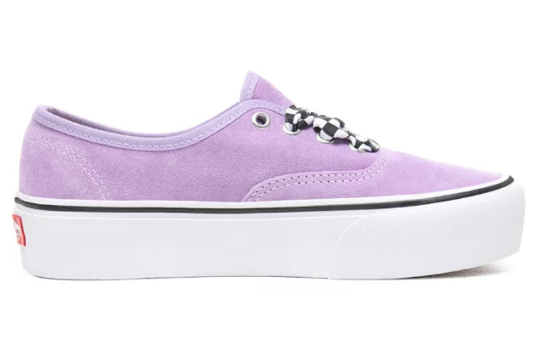 Vans Checkerboard Lace Authentic Platform 20 'White Purple' VN0A3AV8S1V