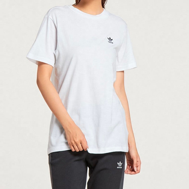 (WMNS) adidas originals Pullover Round Neck Short Sleeve White CE1667