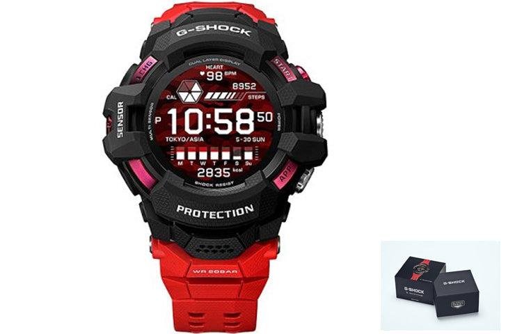 CASIO G-Shock Digital 'Black Red' GSW-H1000-1A4