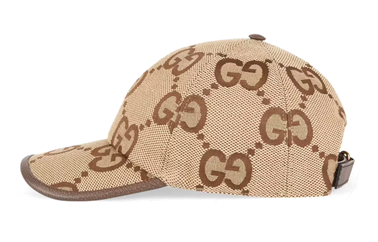 (WMNS) Gucci Jumbo GG Canvas Baseball Hat 'Camel Ebony' 681264-3HAGJ-2564
