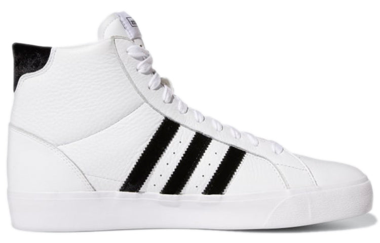 adidas originals Basket Profi Cozy Wear-Resistant Skate Shoes White Black Unisex 'White Black' GZ8552