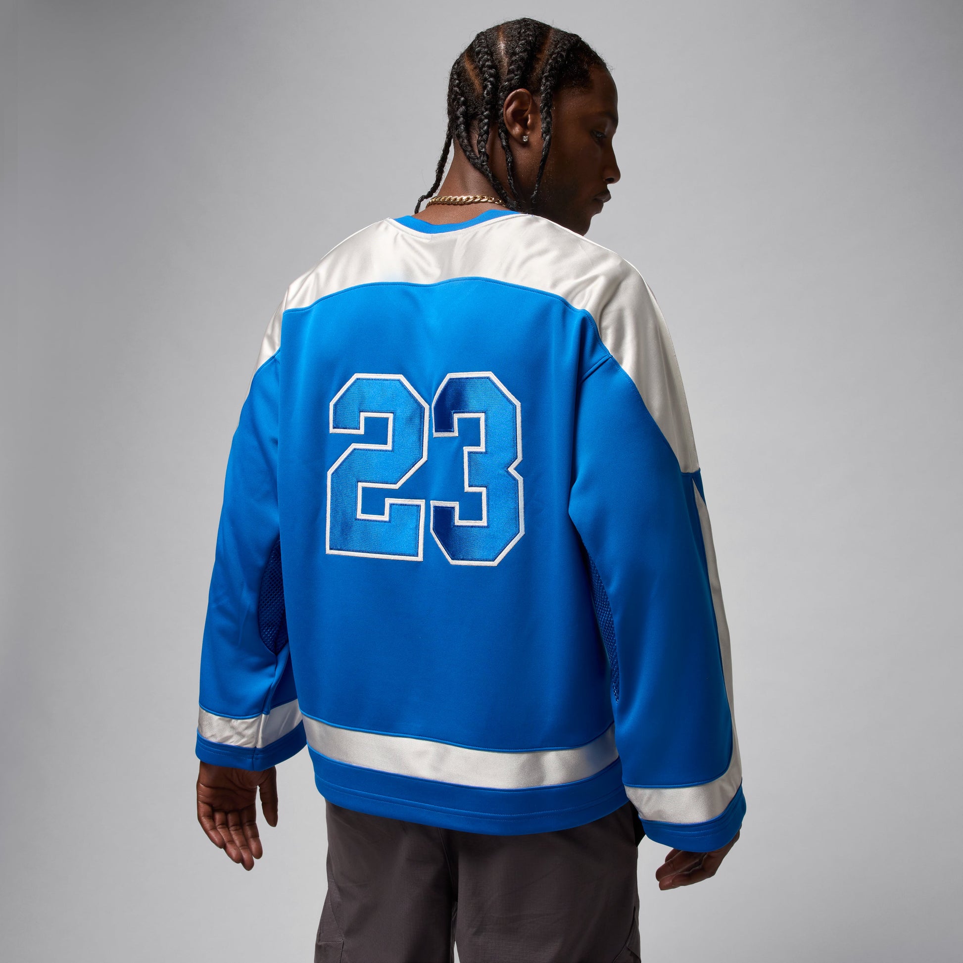 Air Jordan Brooklyn Oversized-Fit Jersey 'Sport Blue Sail' HV0109-459