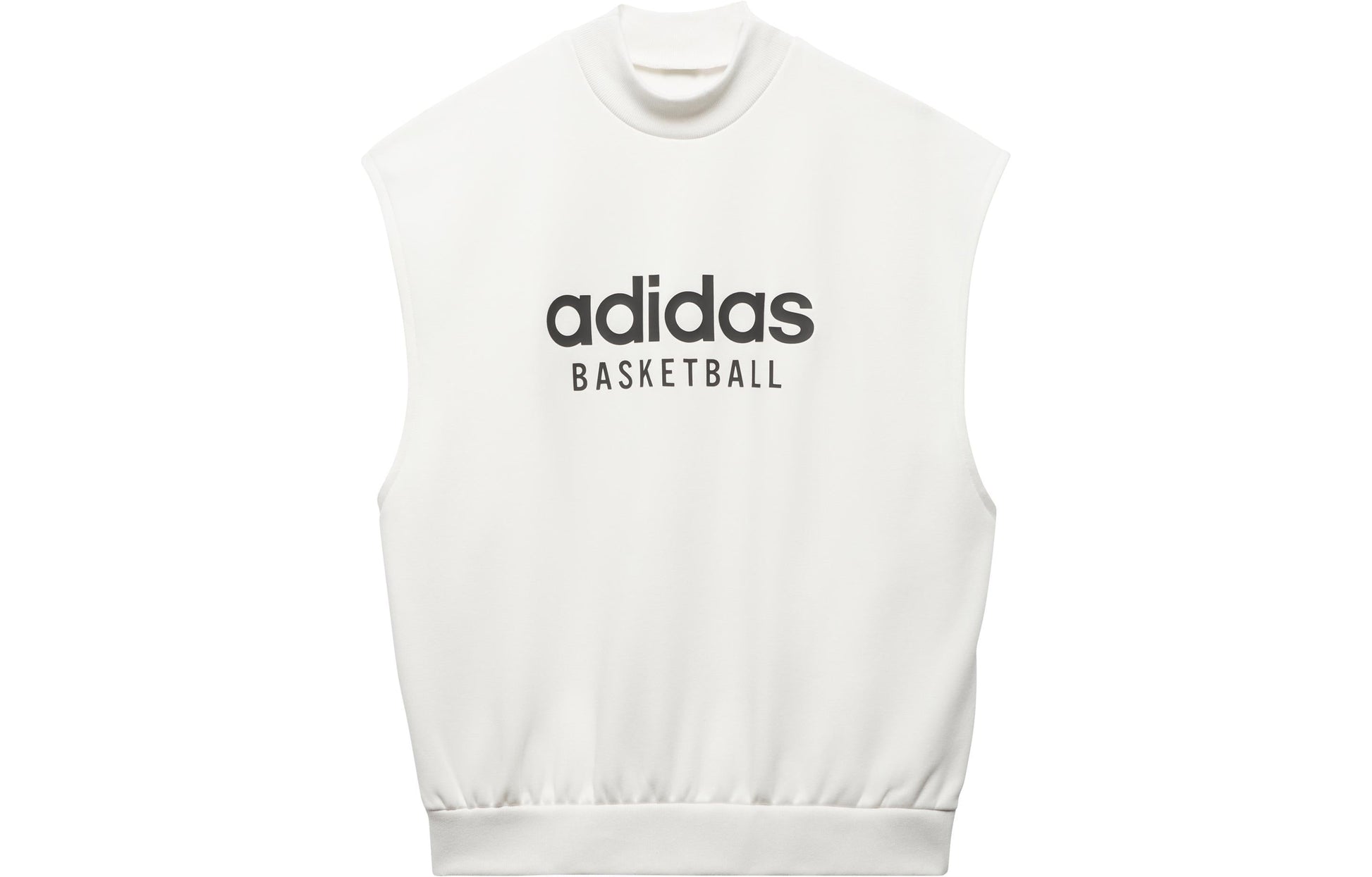 adidas Basketball Sleeveless Sweatshirt 'White' IA3417