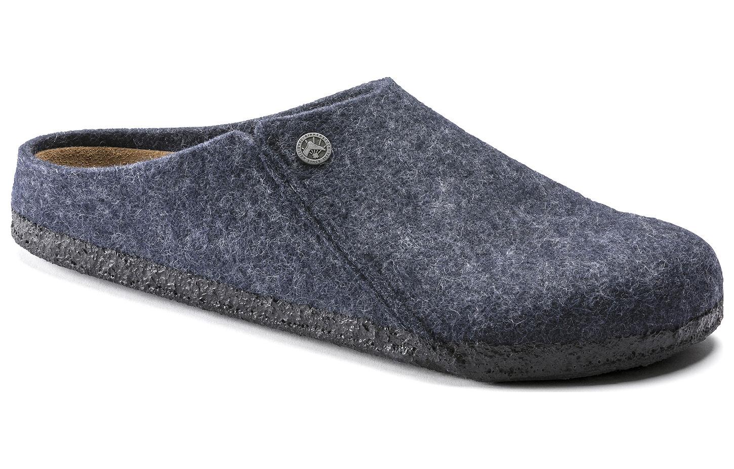 Birkenstock Zermatt Shearling Wool Felt Narrow Fit 'Blue' 1017519