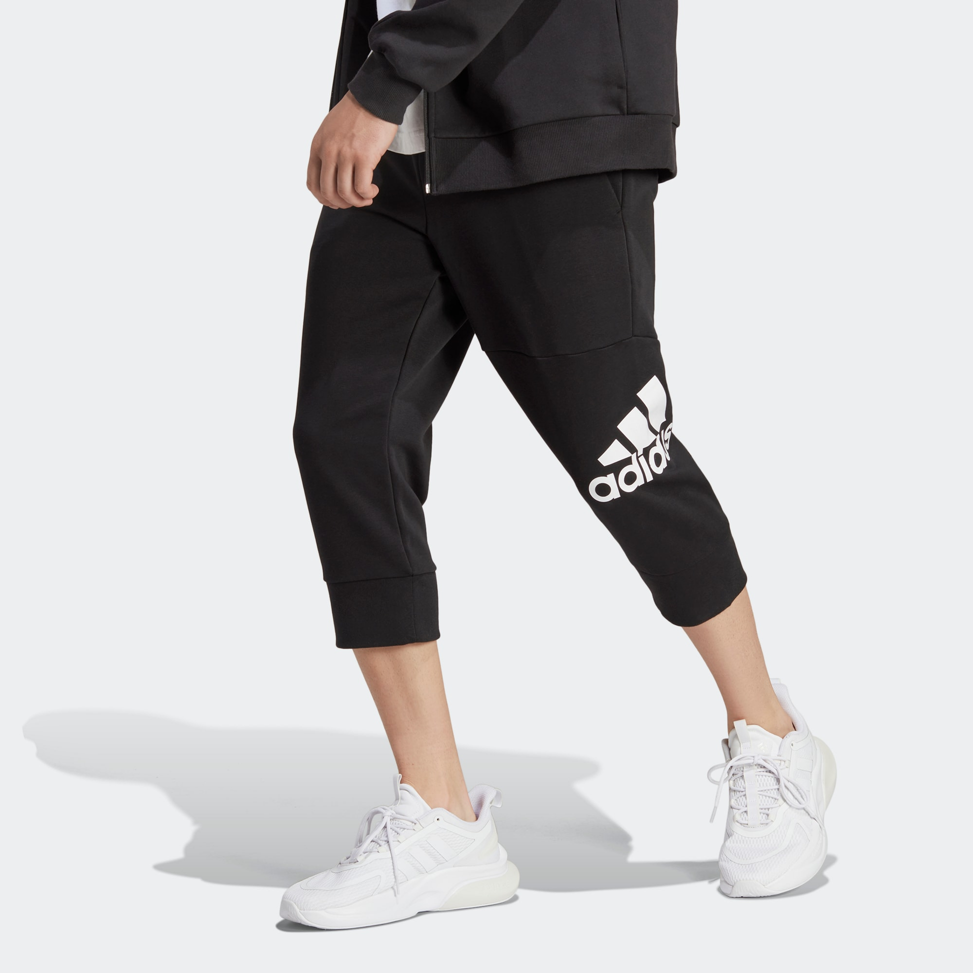 adidas Essentials Big Logo 3/4 Pants 'Black' HA4350