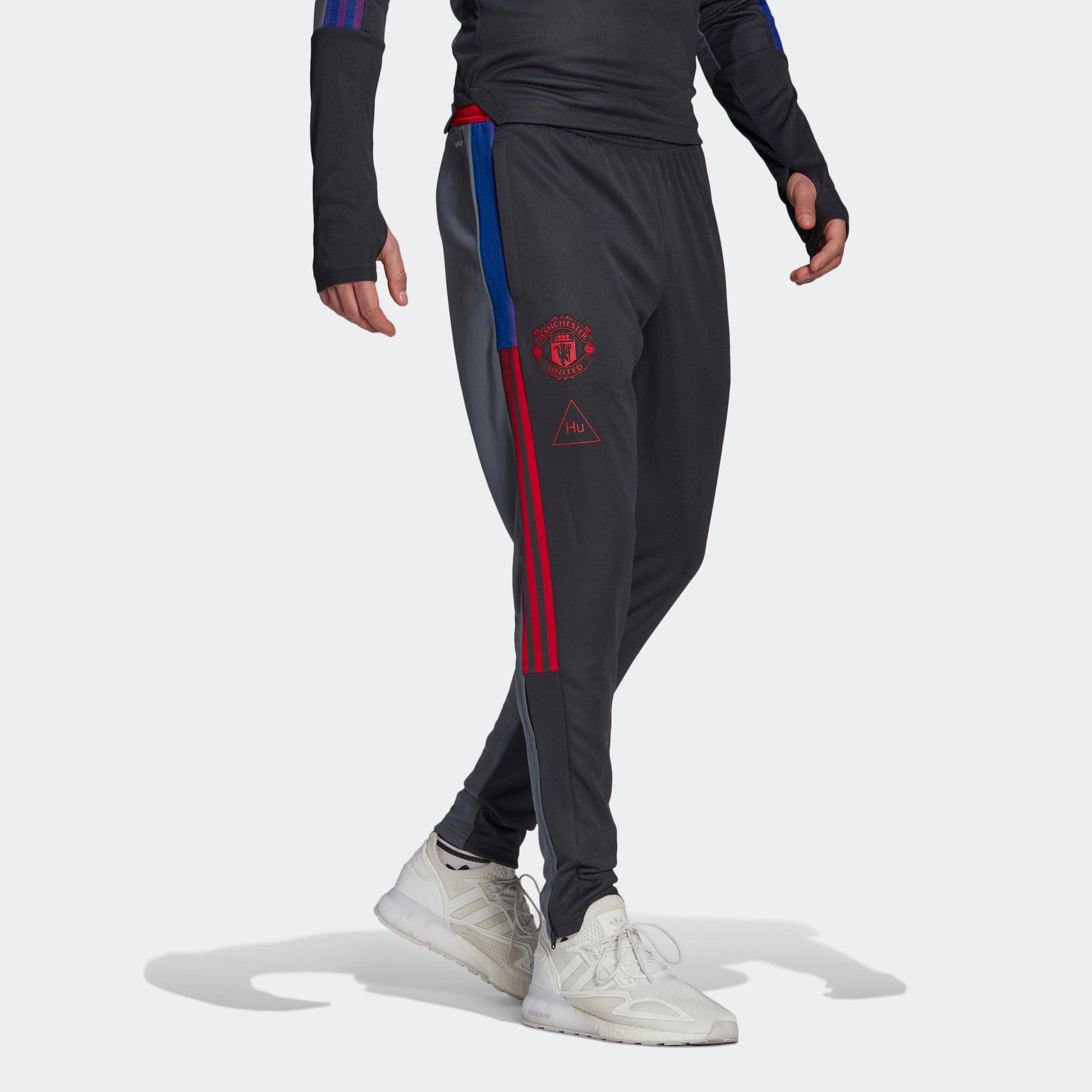 adidas x Crossover Mufc Hu Tr Pnt Manchester United Soccer/Football Colorblock Sports Long Pants Gray GK7723