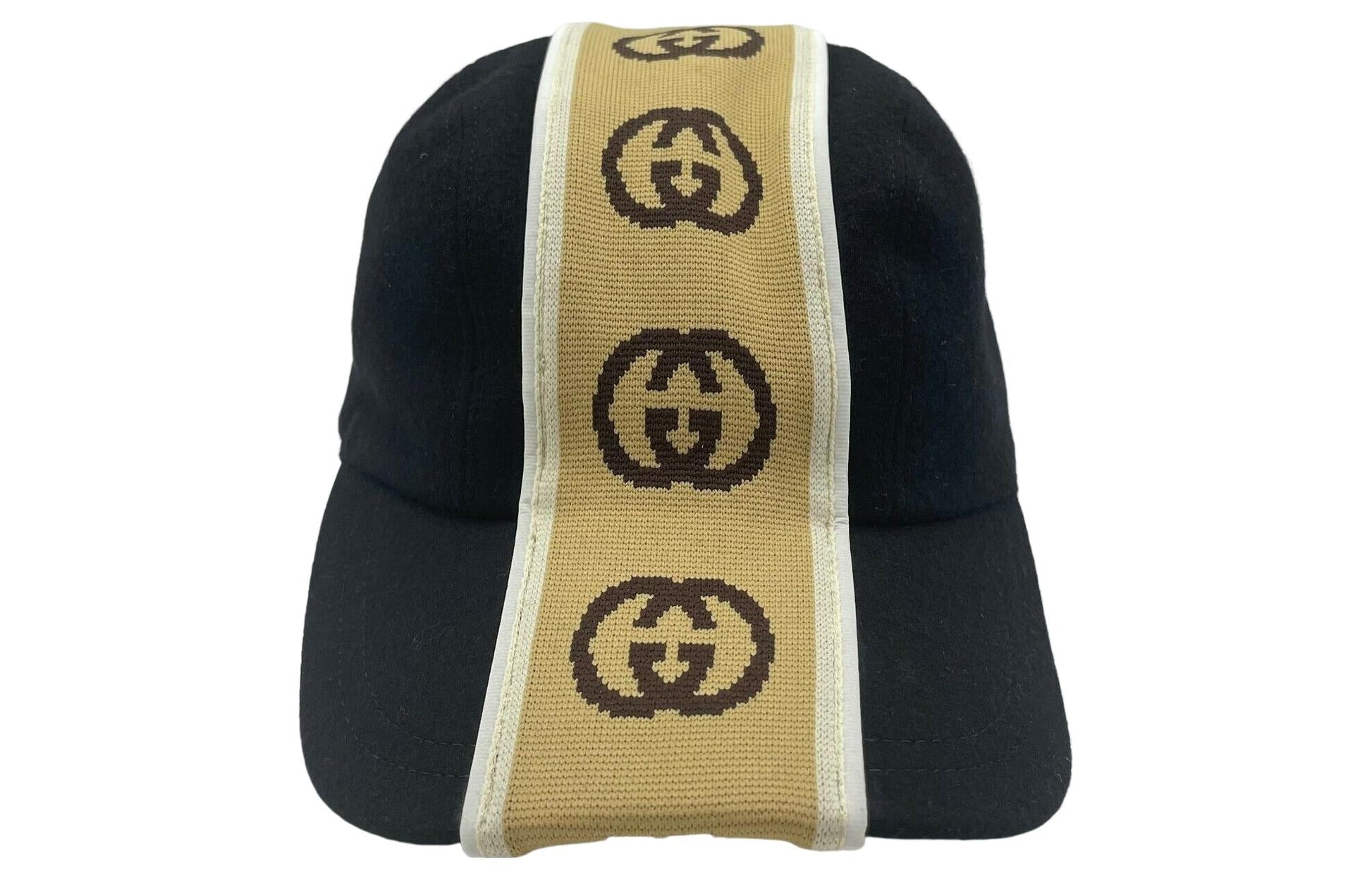 (WMNS) Gucci Wool Interlocking GG Baseball Hat 'Black' 599067-4HL96-1079