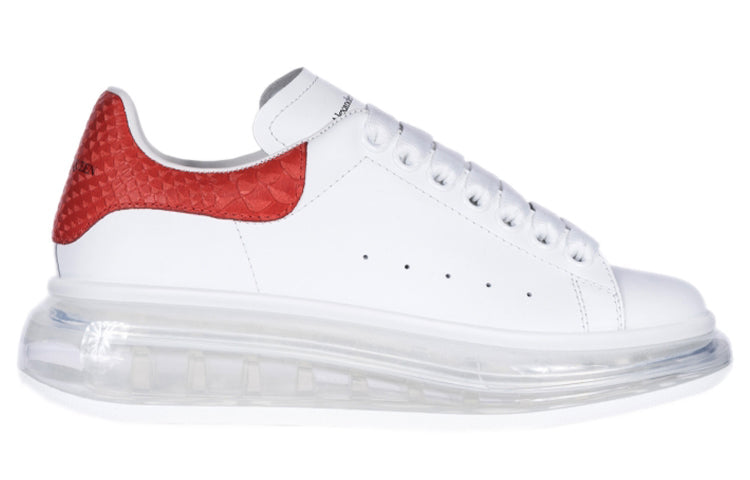 (WMNS) Alexander McQueen Oversized Sneaker in Optic 'White Lust Red' 650796WHZ4V9676