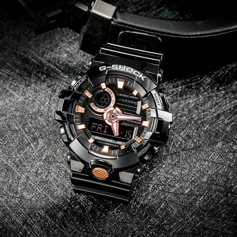 CASIO G-Shock Analog-Digital 'Black' GA-710GBX-1A4PR